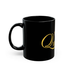 Queens Evolved Black Mug