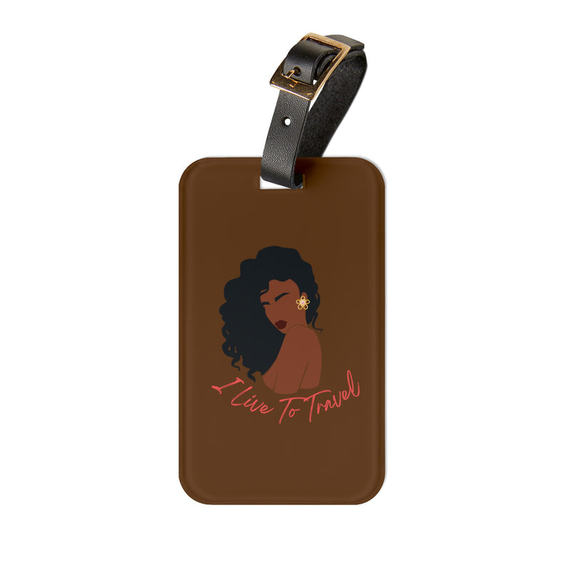 I Live to Travel Luggage Tag