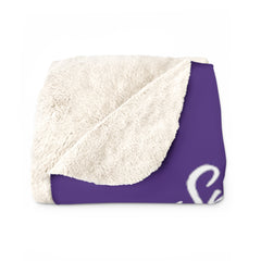 “Best Part of My Day” Sherpa Blanket (Purple): Unmatched Coziness