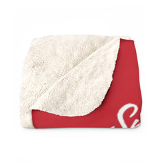 “Best Part of My Day” Sherpa Blanket (red): Unmatched Coziness