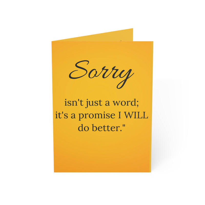 Sorry isn’t just a word