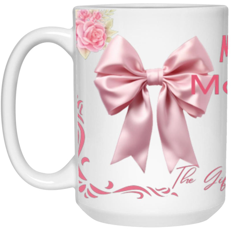 Ma Mom Momma pink and white mug