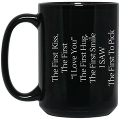 All My First Mom Custom  Black Mug