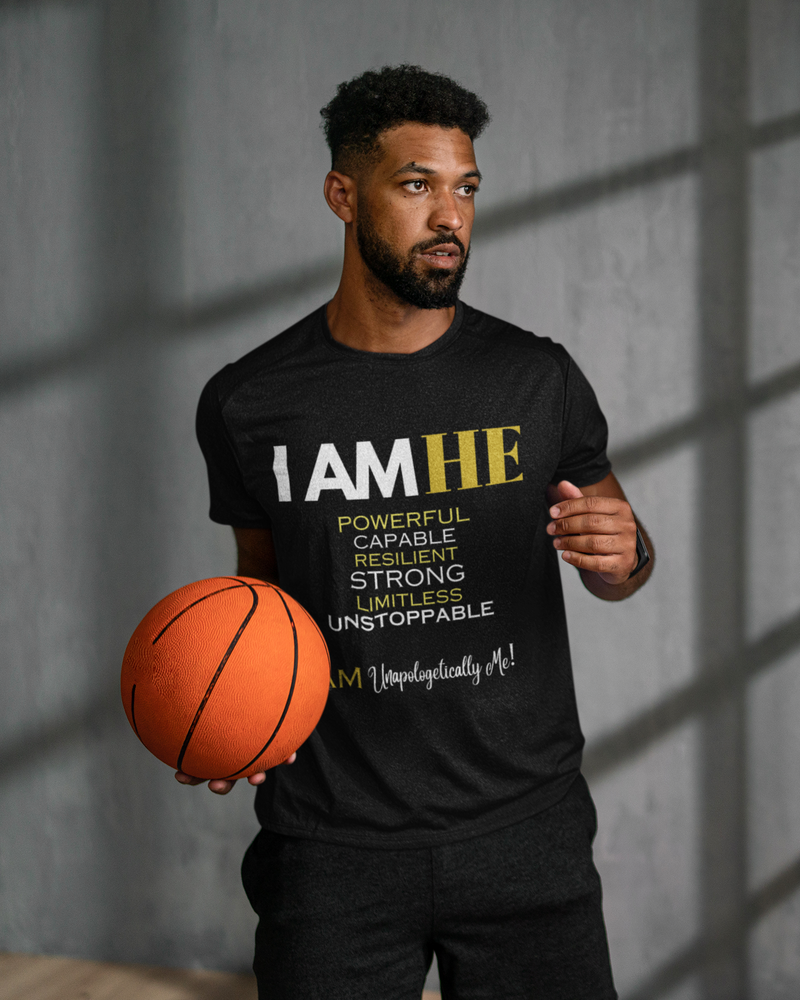 I AM HE  Inspirational Performance Tee