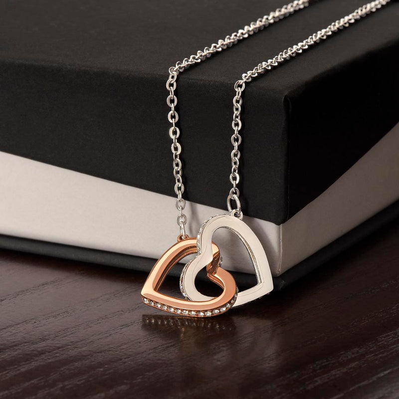 Eternal Embrace: Symbolize Your Unbreakable Connection with Our Interlocking Hearts Necklace, “Two Hearts, One Endless Love